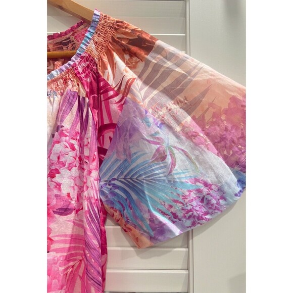 Johnny Was ESME Floral Patchwork Peasant Floral Blouse Womens Top SIZE XS Boho - Picture 7 of 13